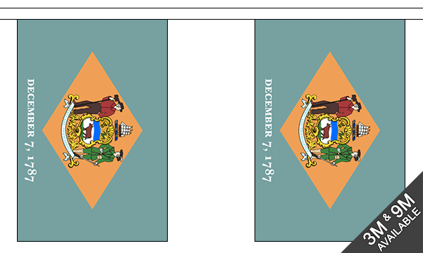 Flagmania Delaware Bunting, 9 metre bunting
