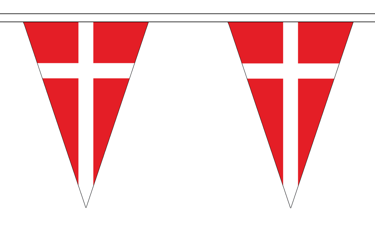 Flagmania Denmark 5 metre bunting