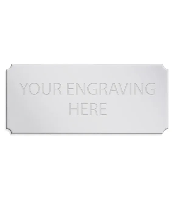 Personalised Self-Adhesive Trophy Silver Plate 51mm x 22mm