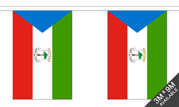 Flagmania Equatorial Guinea Bunting, 9 metre bunting