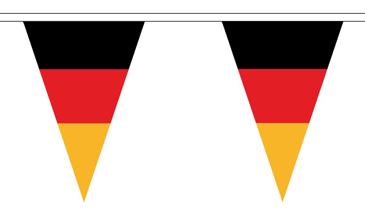 Flagmania Germany Triangle Bunting 20 metre bunting