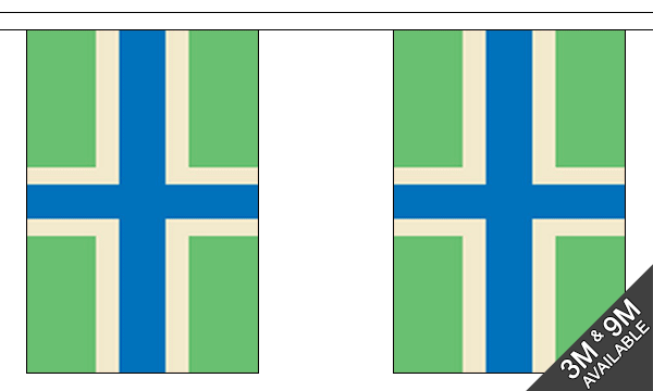 Flagmania Gloucestershire (New) Bunting, 9 metre bunting