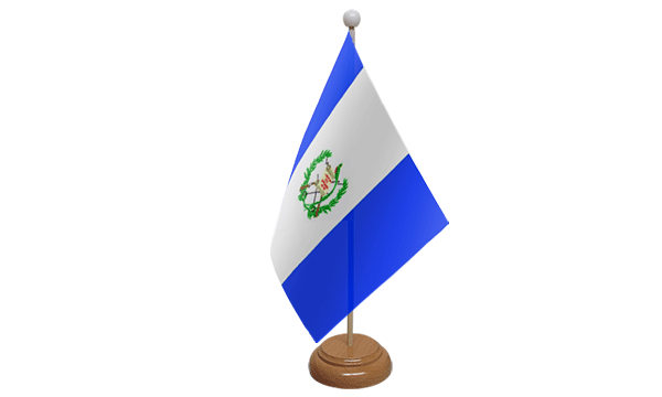 Flagmania Guatemala wooden hand flags, 9x6 inch, pack of 12, no bases
