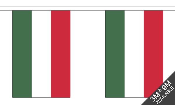 Hungary 3 metre bunting, 10 flags - Flagmania