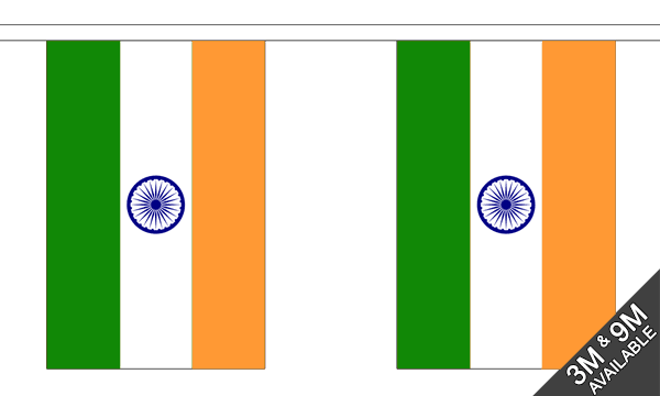 Flagmania India Bunting, 9 metre bunting
