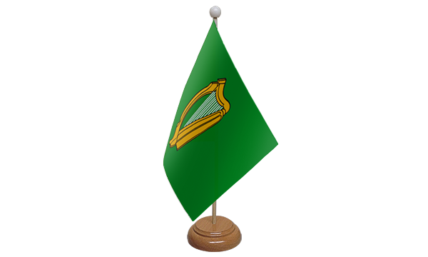 Flagmania Leinster wooden hand flags, 9x6 inch, pack of 12, no bases