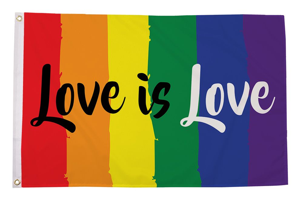 Love is Love Polyester Flag 5ft x 3ft (Drawer 2)