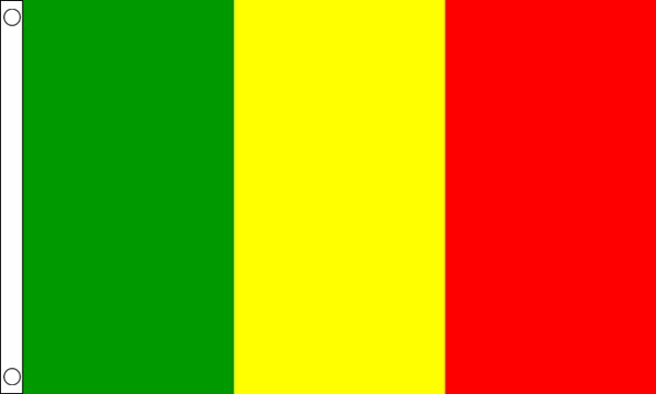 Flagmania Mali 3ft x 2ft Polyester Flag on white background