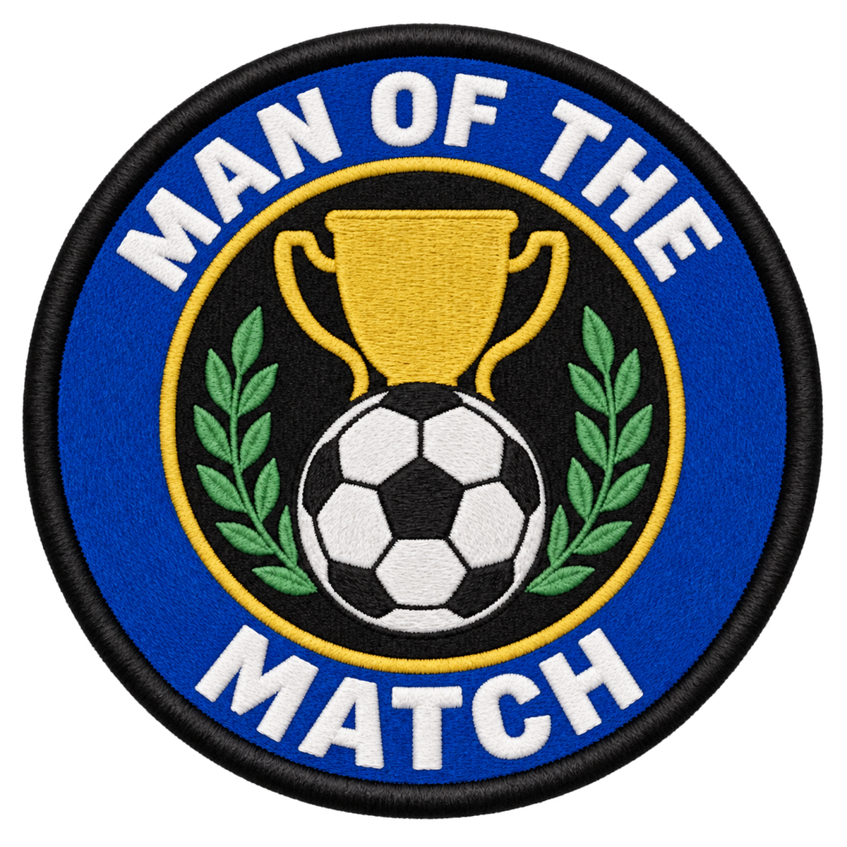 Man of the Match 80mm Embroidered Patch