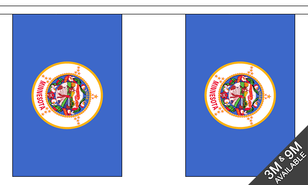 Flagmania Minnesota Bunting, 9 metre bunting