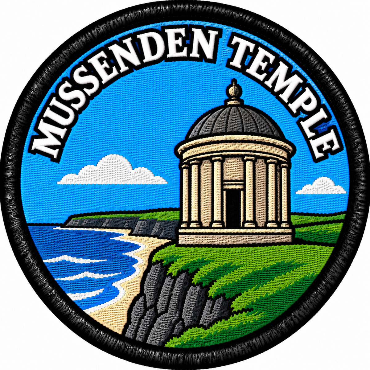 Mussenden Temple 80mm Embroidered Patch