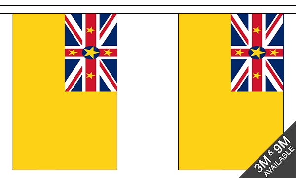 Flagmania Niue Bunting, 9 metre bunting