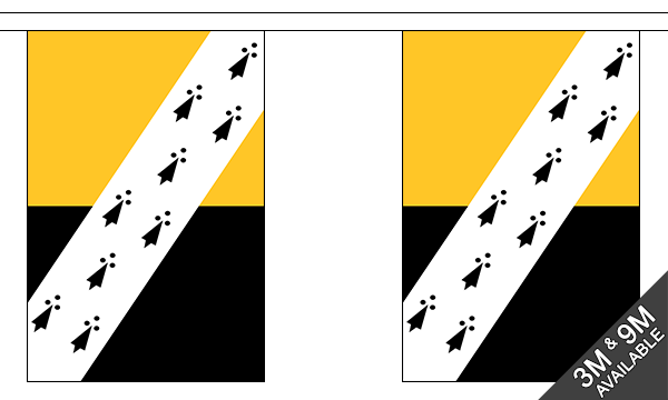 Flagmania Norfolk New (No Crest) Bunting, 9 metre bunting
