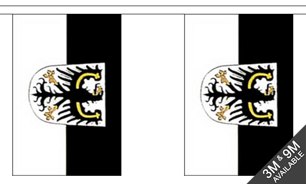 Ostpreussen 3 metre bunting, 10 flags - Flagmania