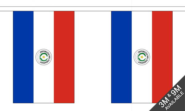 Flagmania Paraguay Bunting, 9 metre bunting