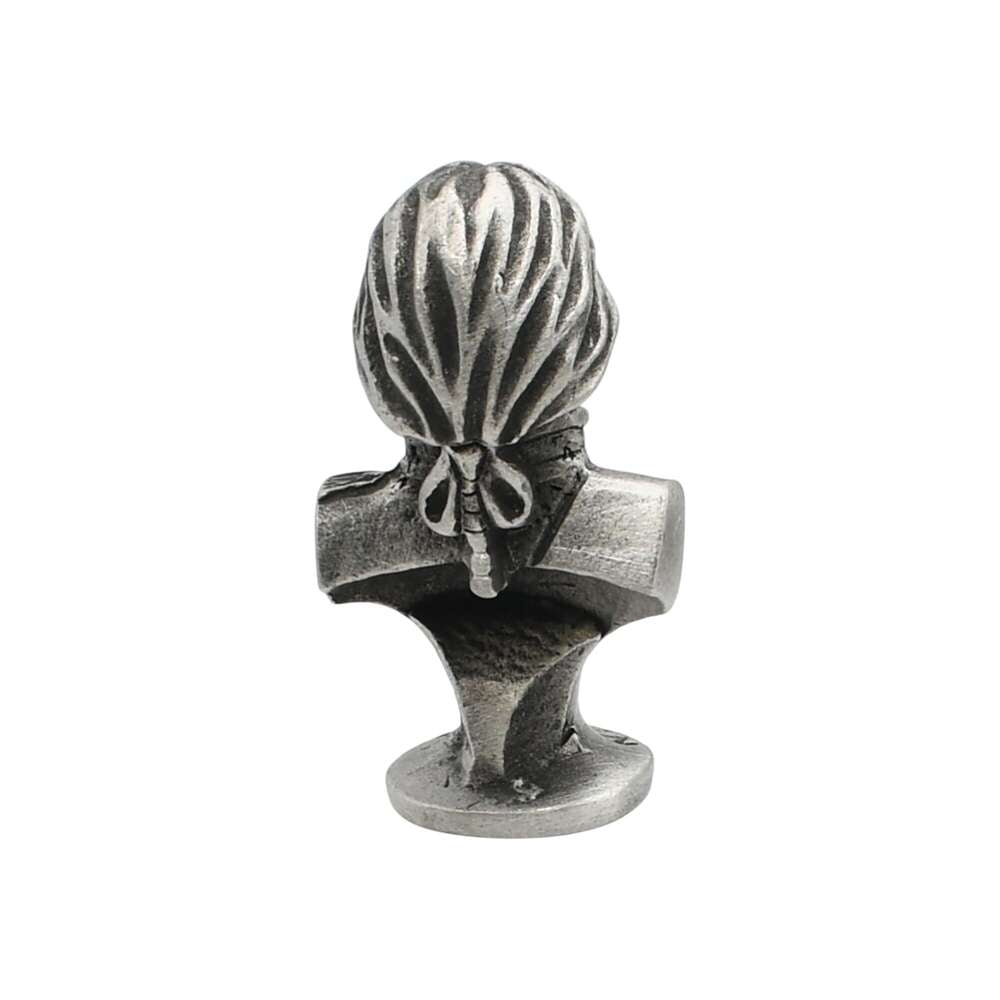 English made pewter Admiral Lord Nelson bust ornament rear view