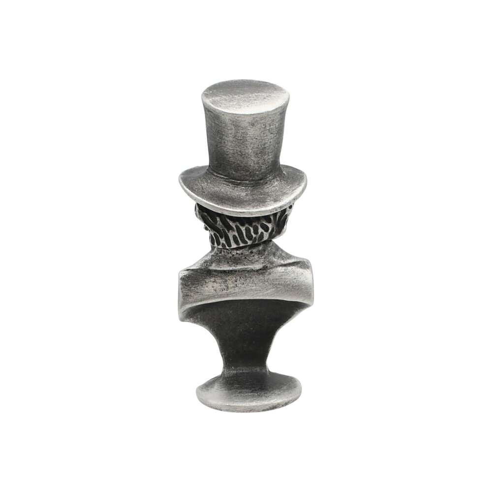 English made pewter Brunel bust ornament reverse