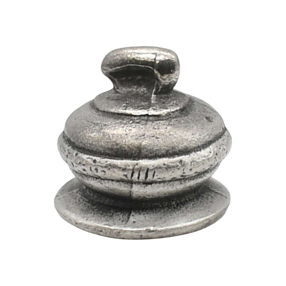 Pewter curling stone ornament second view