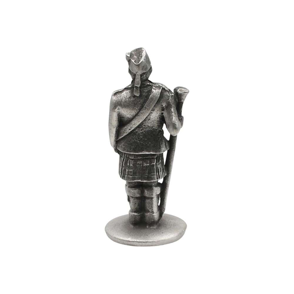 Pewter drum major ornament rear view