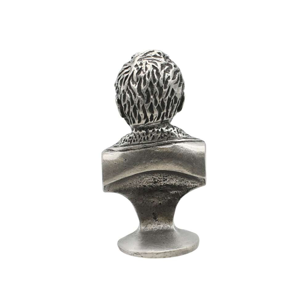 English made pewter Thomas Telford bust rear view