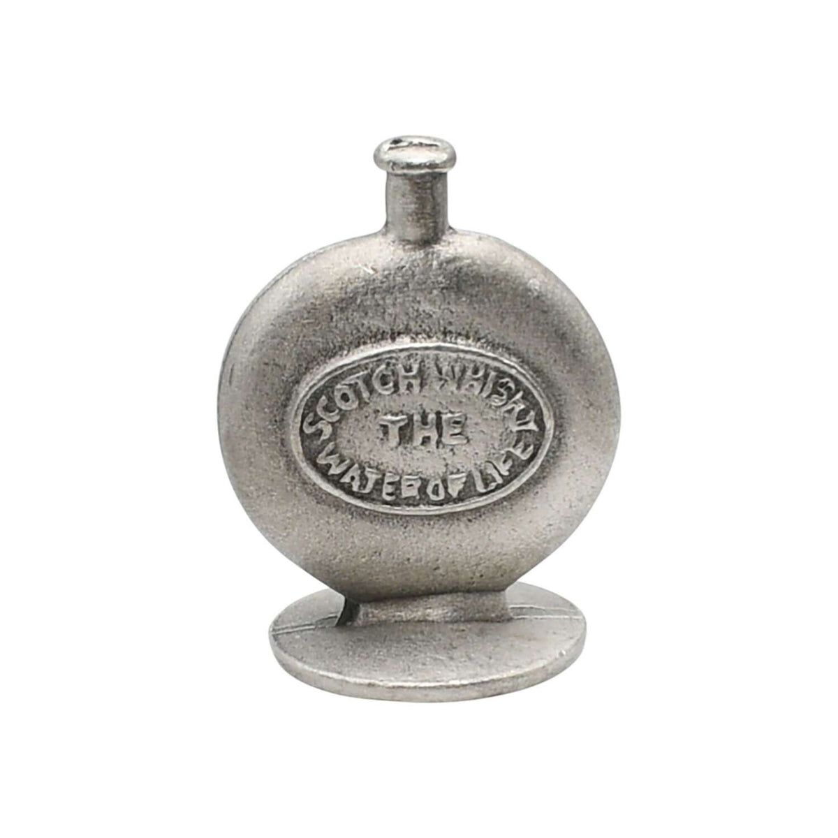 Pewter whisky sporran ornament front Scotch Whisky inscription