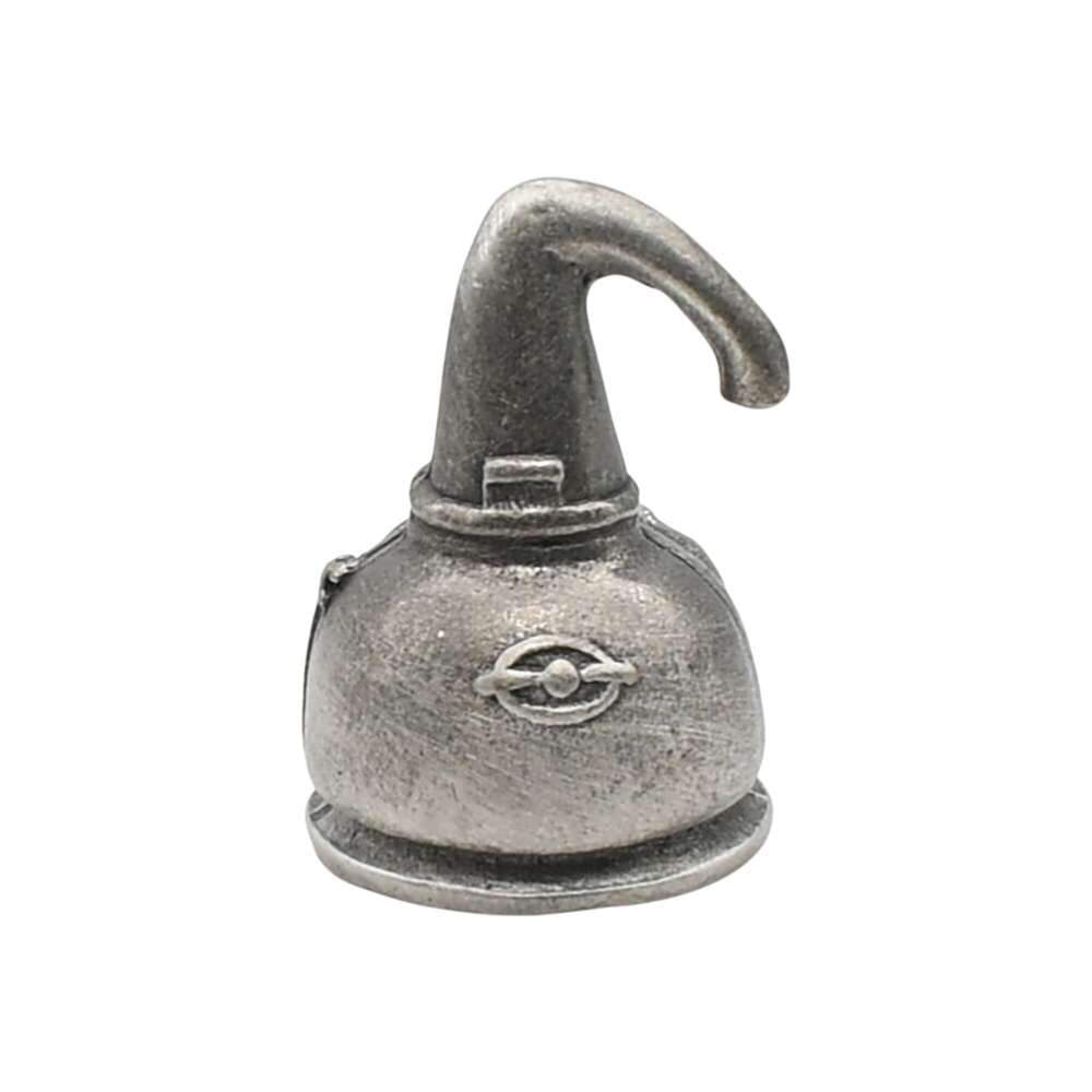English made pewter whisky still ornament rear view