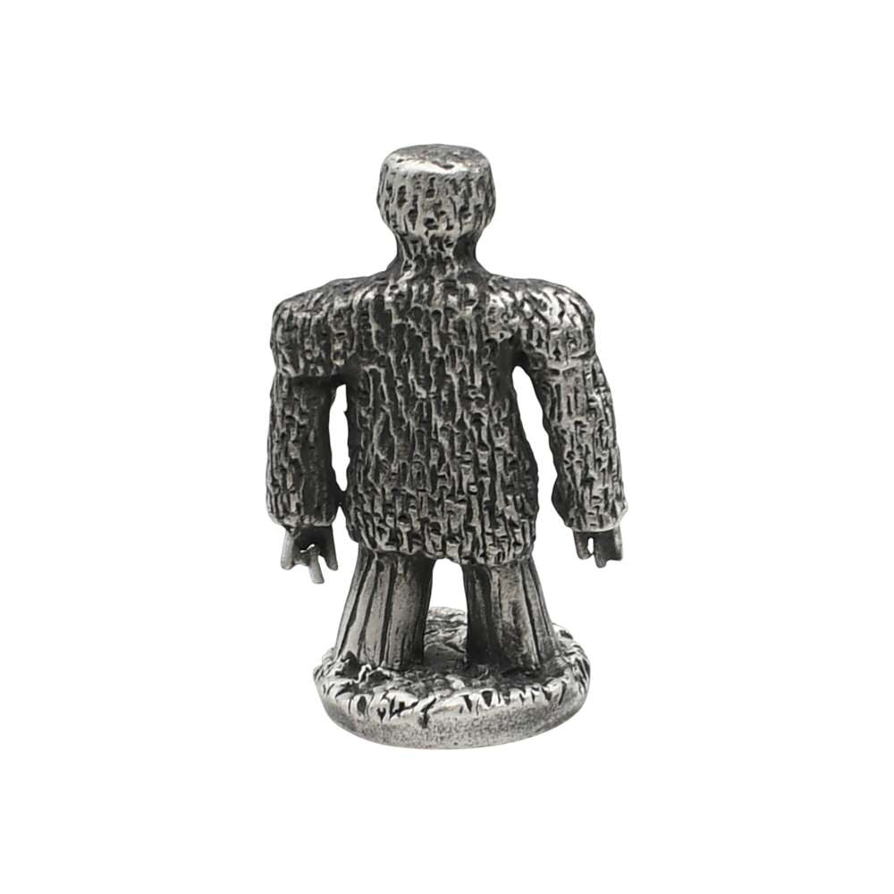 English made pewter Wicker Man ornament back