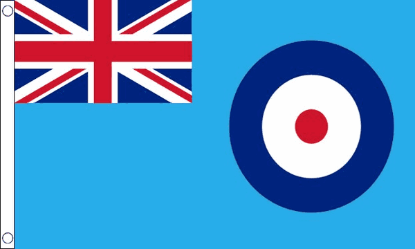 Flagmania RAF Ensign 3ft x 2ft Nylon Flag on white background