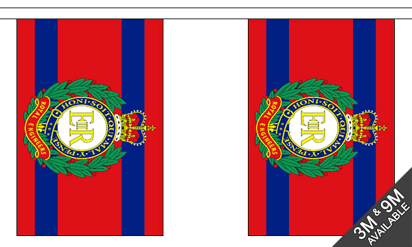 Flagmania Royal Engineers Corps Bunting, 9 metre bunting