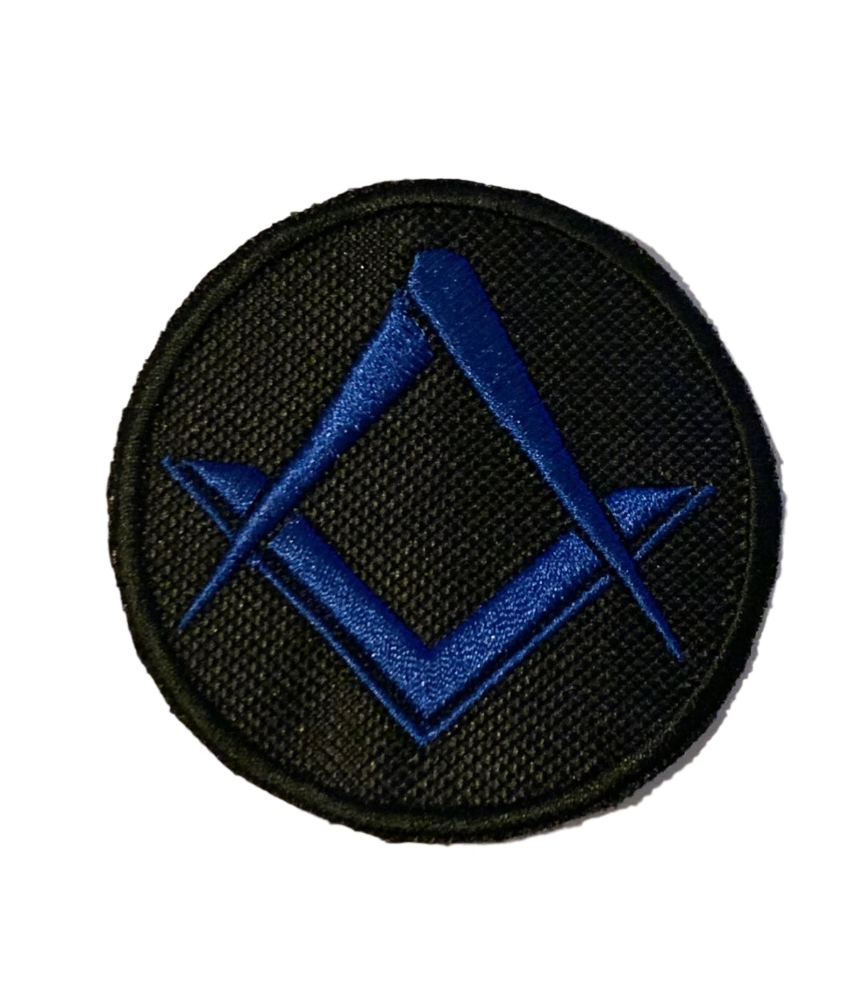 Masonic Crested Embroidered Patch Blue No G 65mm x 65mm