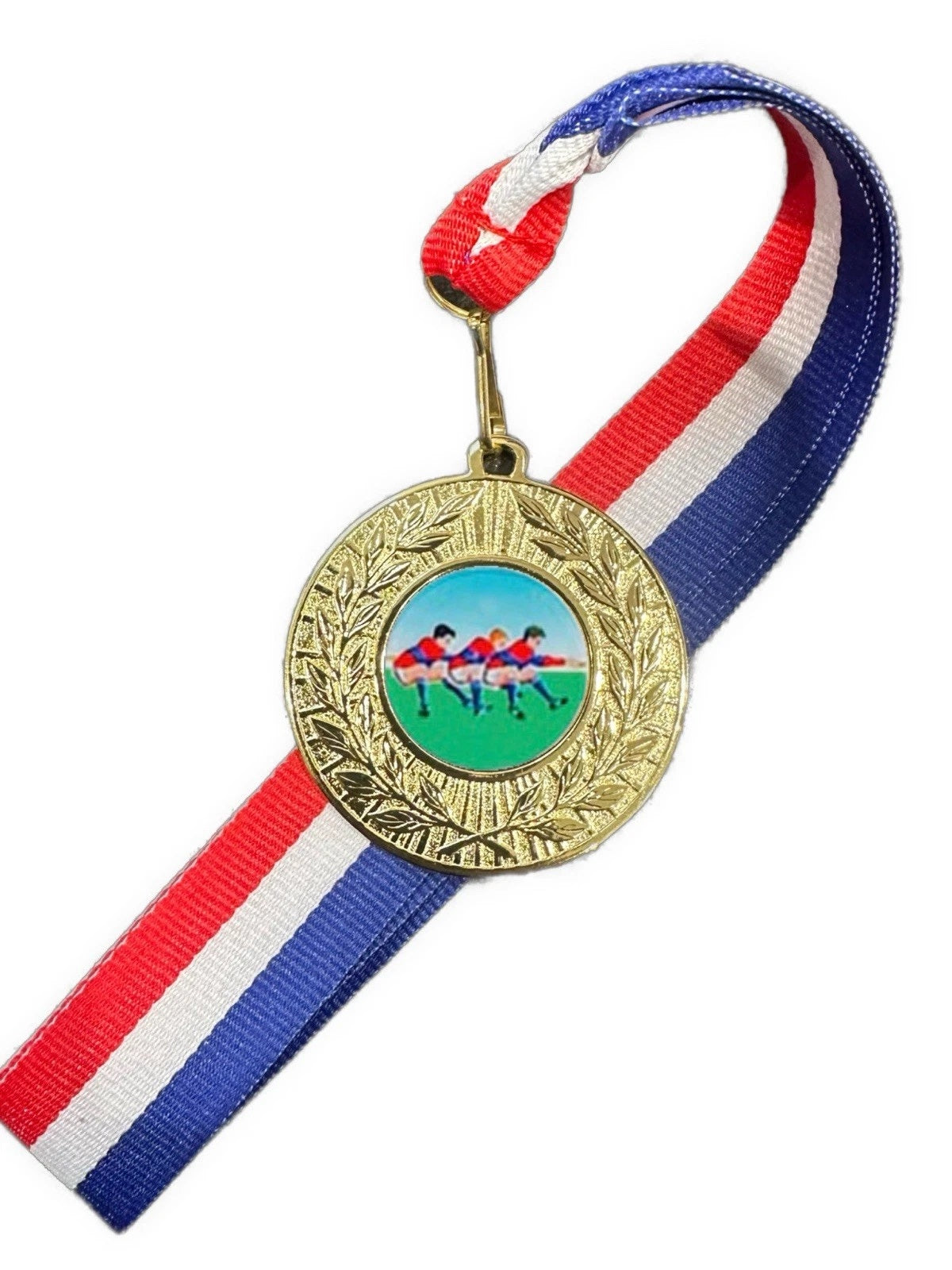 Tug O War 50mm Combo Medal & Ribbon (MED1) Engraved Free