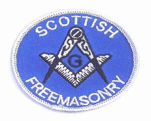 Masonic Scottish Freemasonry Embroidered Sew / Iron on Patch 65mm x 65mm