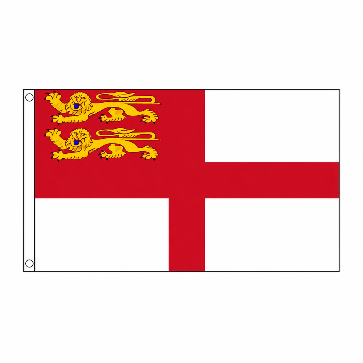 Sark Flag centred on square white background