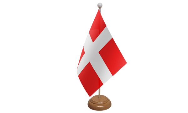 Flagmania Savoy wooden hand flags, 9x6 inch, pack of 12, no bases