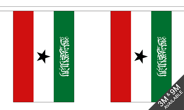 Somaliland 3 metre bunting, 10 flags - Flagmania