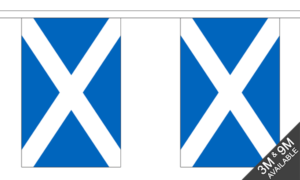St Andrews (Light Blue) Giant Bunting 18m Flagmania bunting