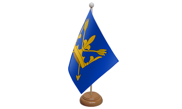 Flagmania Suffolk New wooden hand flags, 9x6 inch, pack of 12, no bases