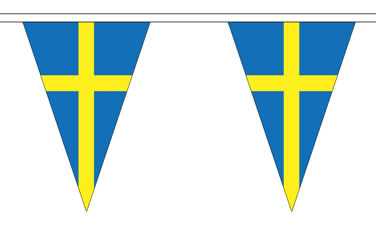 Flagmania Sweden 5 metre bunting