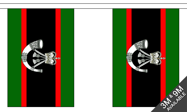 Flagmania The Rifles Bunting, 9 metre bunting