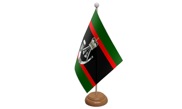 Flagmania The Rifles wooden hand flags, 9x6 inch, pack of 12, no bases