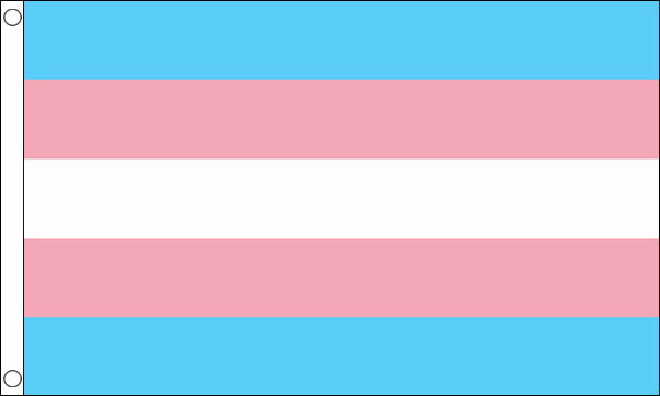 Flagmania Transgender (New) 8ft x 5ft polyester flag