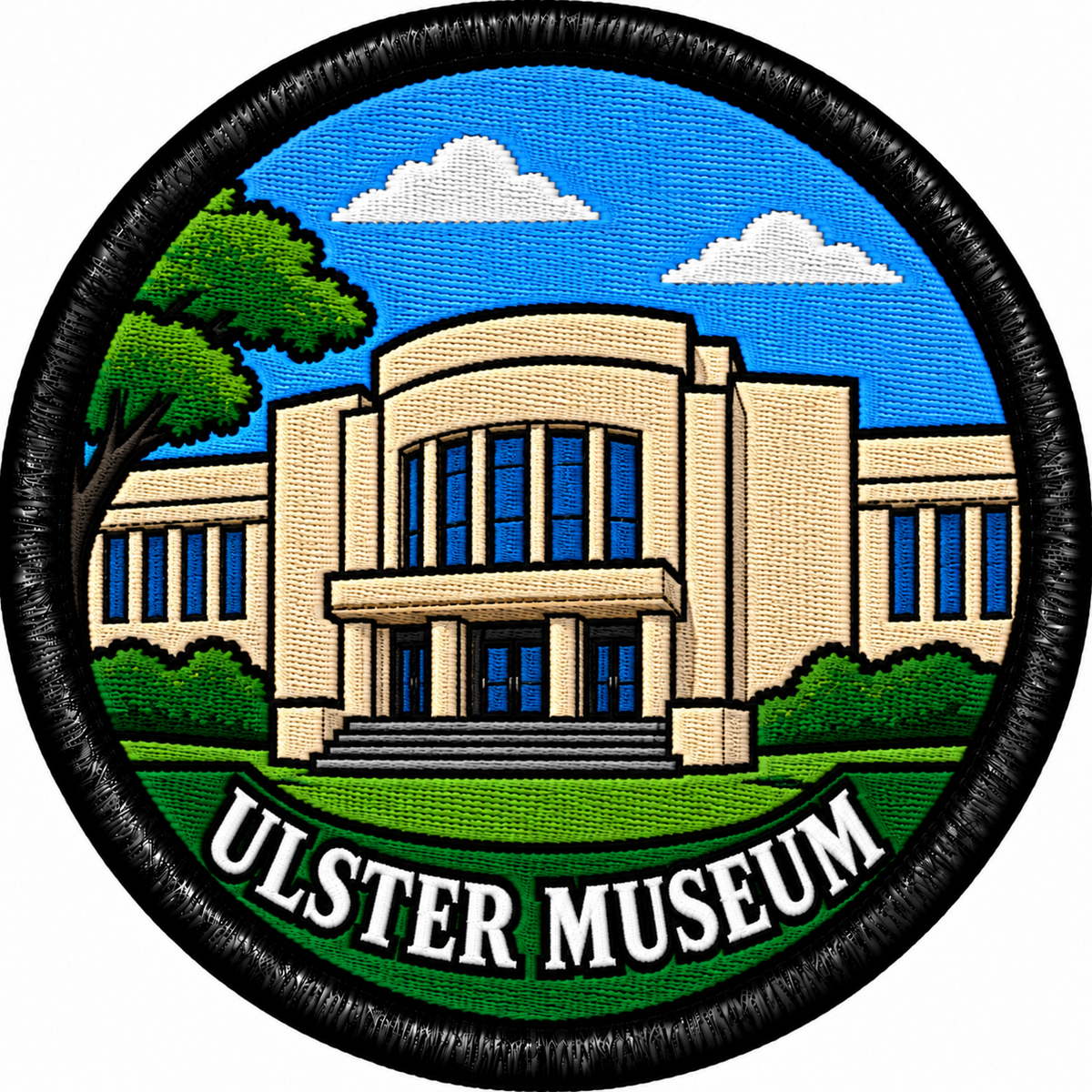 Ulster Museum 80mm Embroidered Patch