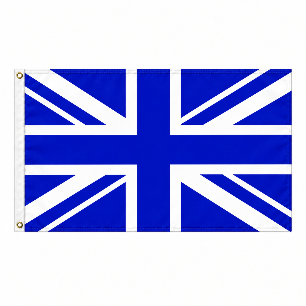 Union Jack flag in royal blue and white