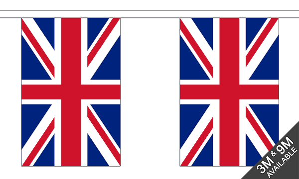 Flagmania Union Jack Bunting, 9 metre bunting