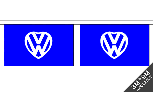 Flagmania VW Love Horizontal Bunting, 9 metre bunting