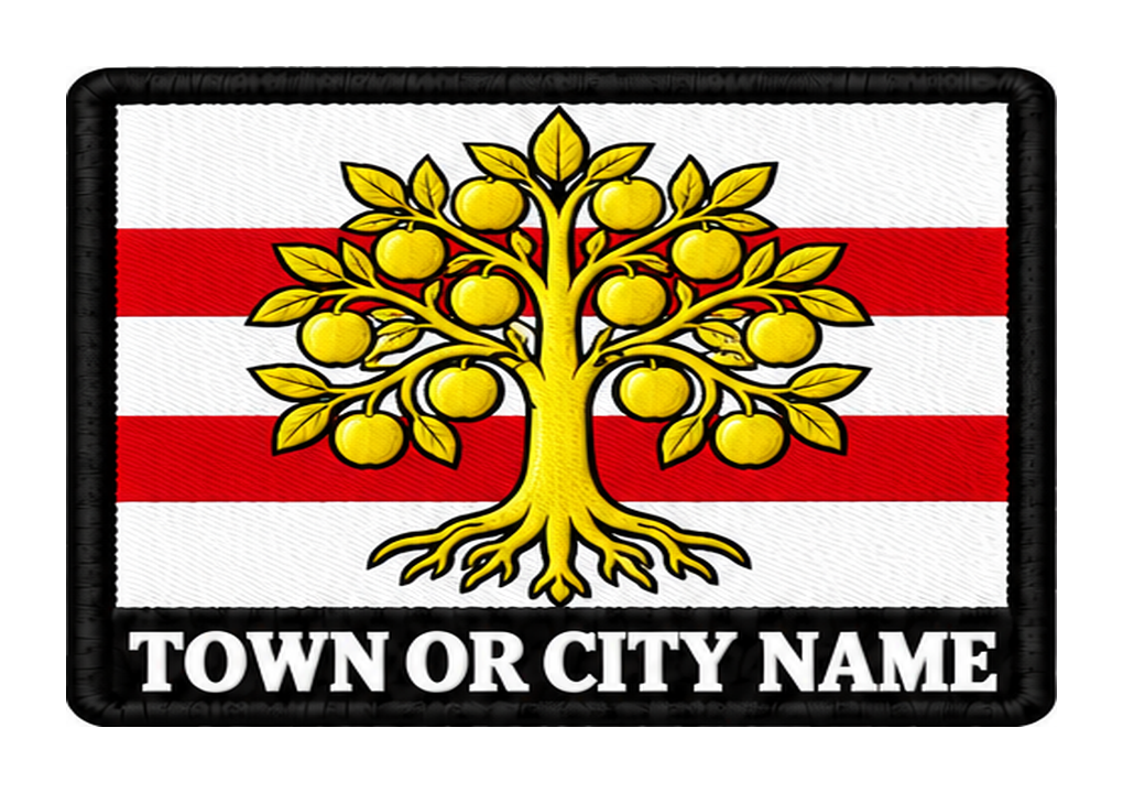 Westmorland personalised county patch artwork preview, 90 x 60mm