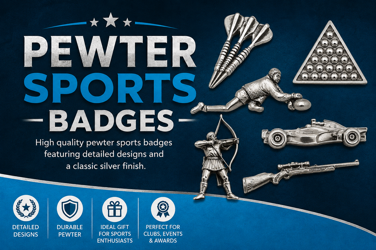 Pewter Sports Badges