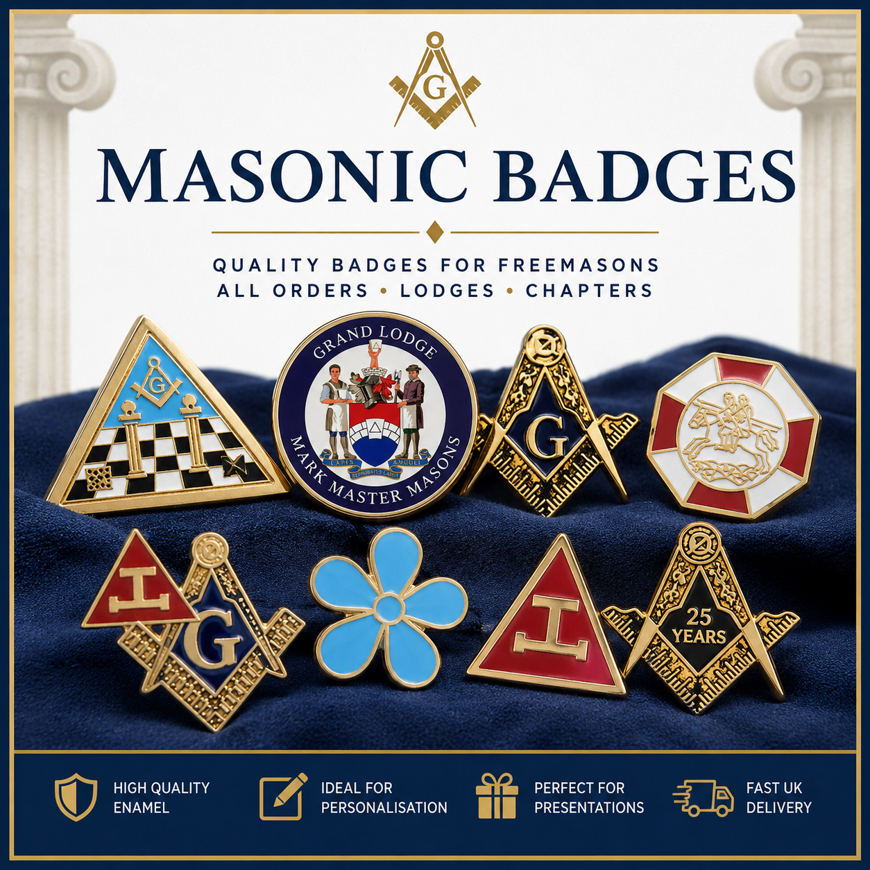 Masonic badges