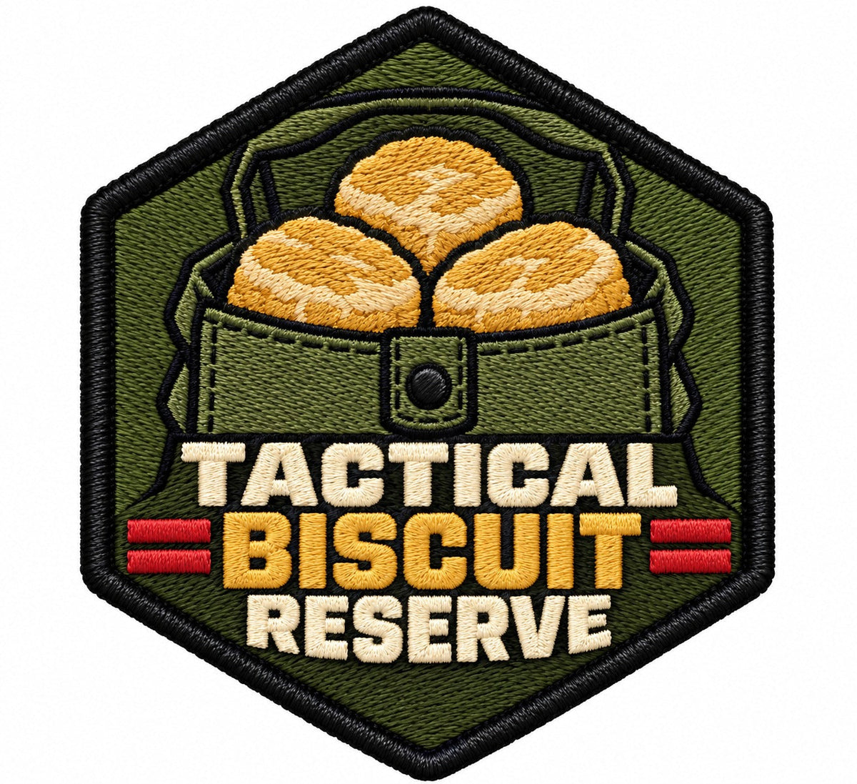 Tactical Biscuit Reserve military embroidered patch design preview