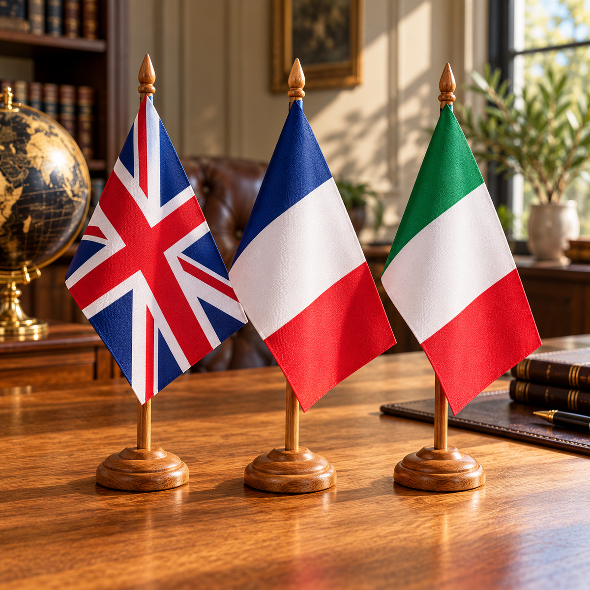 Wooden Table Flags 9 x 6in collection artwork